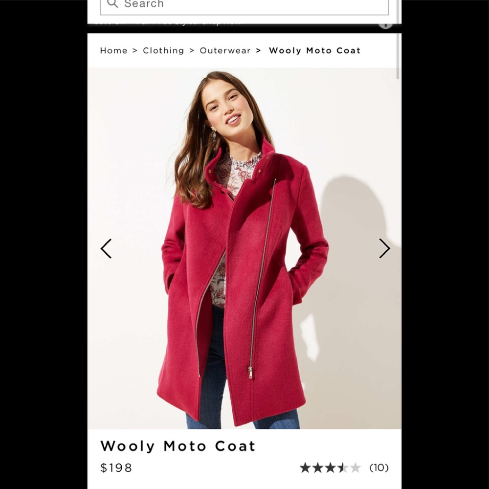 Wolly moto coat